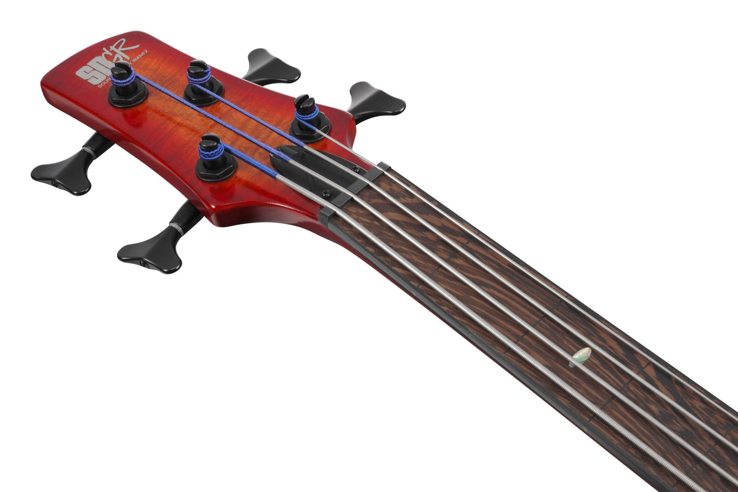 IBANEZ Bass Workshop SR Electric Bass 4-String Fretless - Brown Topaz Burst Low Gloss