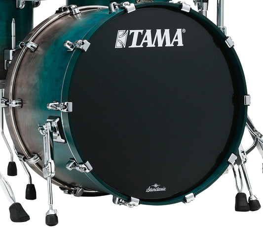TAMA Starclassic Walnut/Birch Lacquer Bass Drum 22" x 16" - Satin Saphire Fade/Chrome HW/without Mount