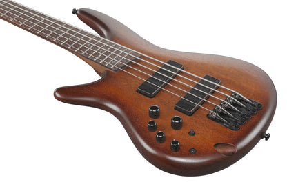 IBANEZ SR E-Bass 5-String Lefty - Mahogany Brown Burst Low Gloss