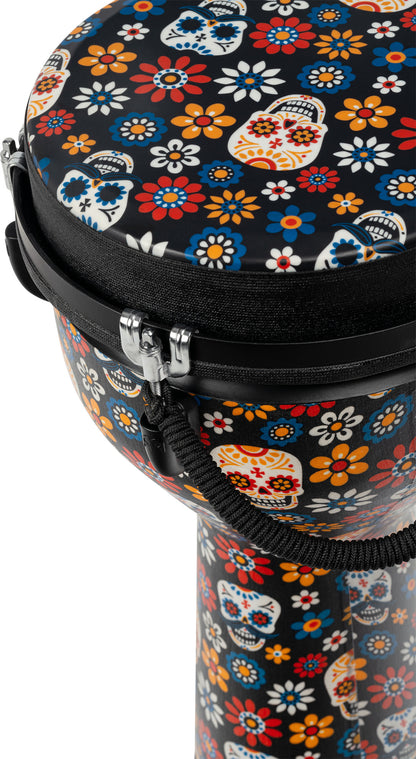 MEINL Percussion Jumbo Djembe Synthetic Head 10" - Day Of The Dead