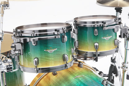 TAMA Starclassic Maple Exotic Shell Kit 4 pcs - Marine Shoreline Movingui Fade/Smoked Black Nickel HW