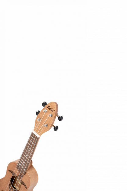 KEIKI K1 Series Sopranino Ukulele 4 String Lefty - Okoume Natural Mahogany