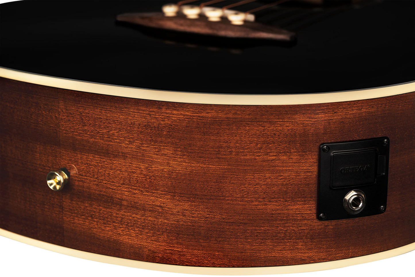 ORTEGA Deep Series 8 Medium Scale Acoustic Bass 4 String - Spruce / Mahogany Black