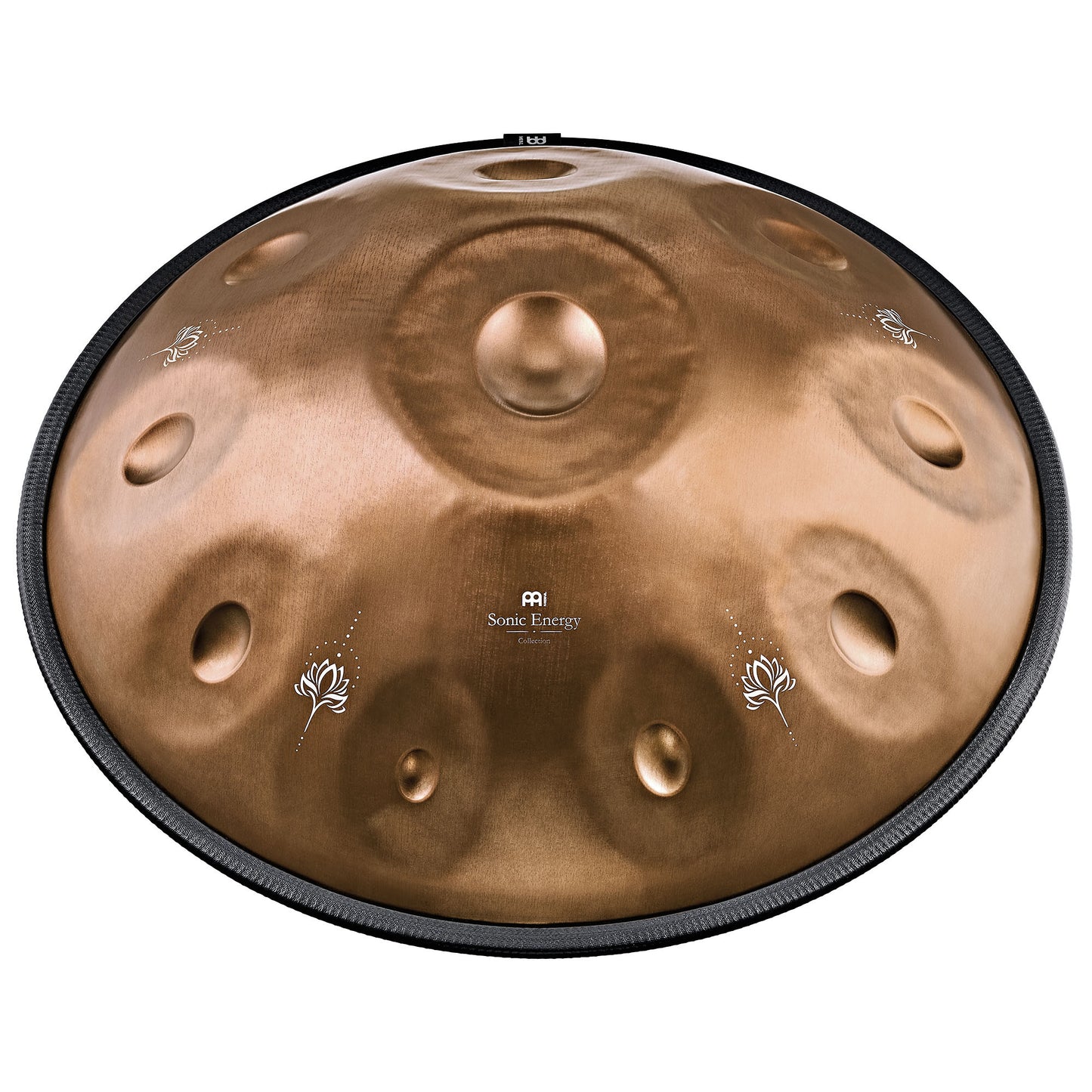 MEINL Sonic Energy Sensory Handpan, Stainless Steel, E La Sirena, 10 Notes, 432 Hz, Vintage copper, Engraved design