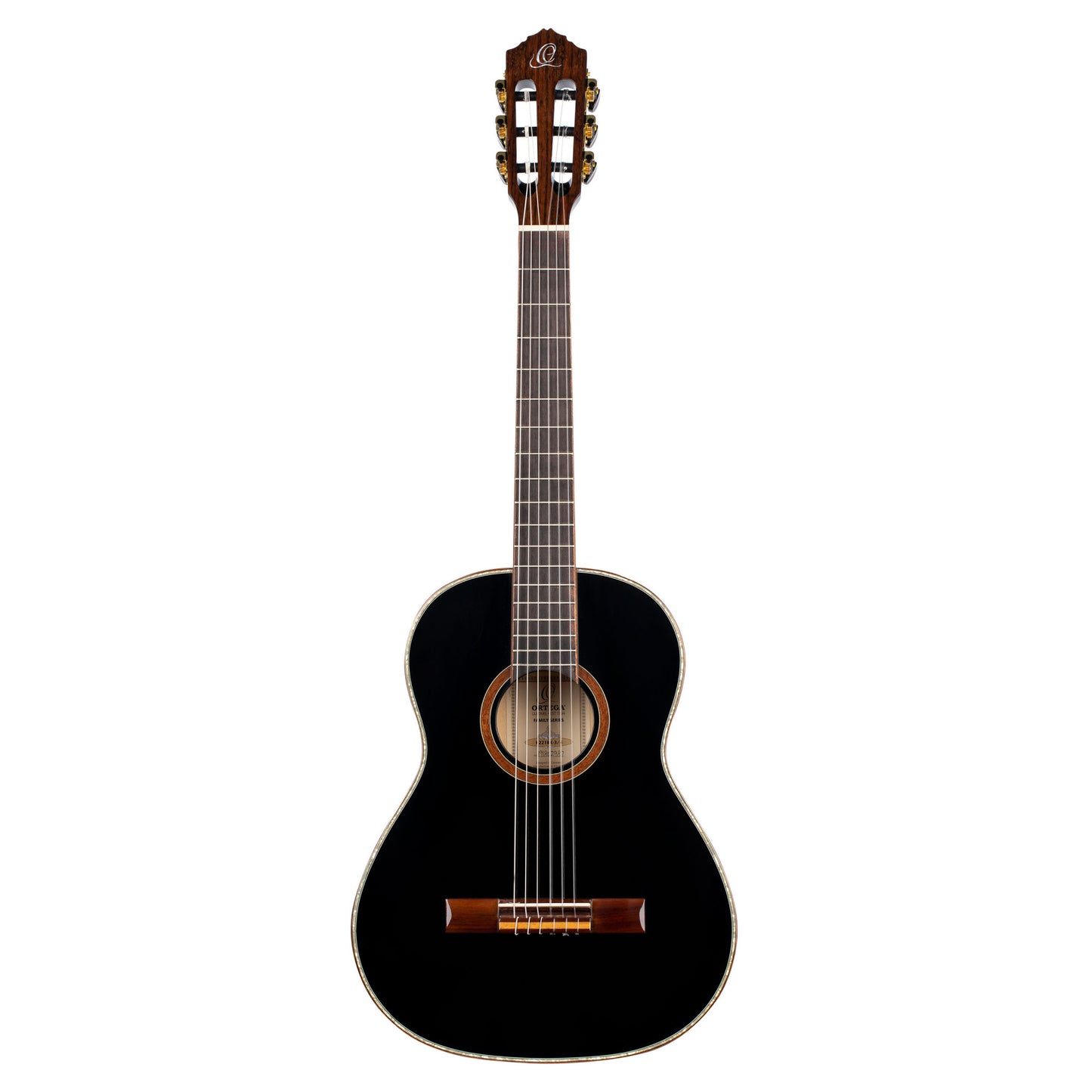ORTEGA Family Series 3/4 Classical Guitar 6 String - Spruce / Mahogany Black + Gig Bag