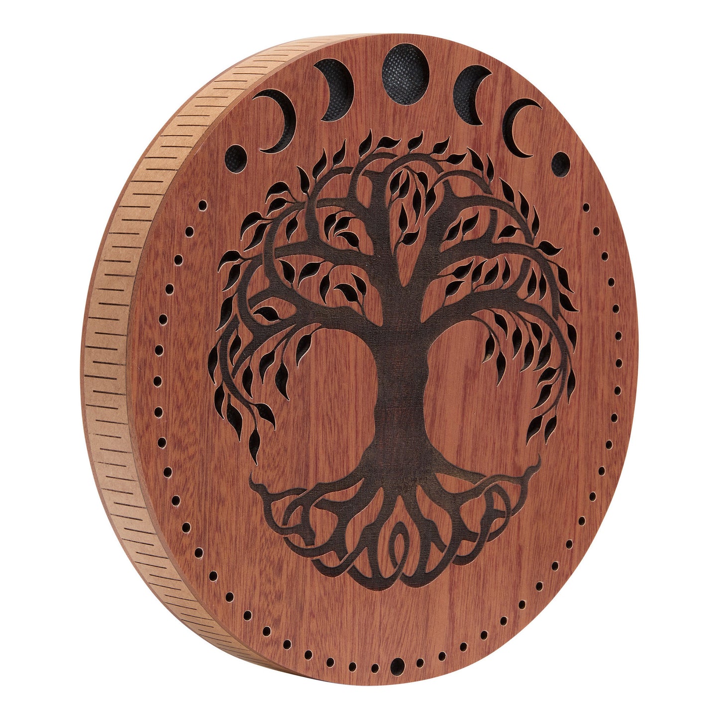 MEINL Sonic Energy 10" Rain Disk, Stream Sound, Moon Phases & Tree of Life Carving