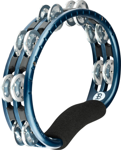 MEINL Percussion Traditional ABS Series Hand Held Molded ABS  Tambourine - Blue/Aluminum Jingles