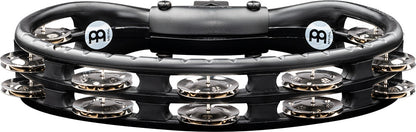 MEINL Percussion Traditional Mountable ABS Series Molded ABS Tambourine - Black/Nickel-Plated Jingles