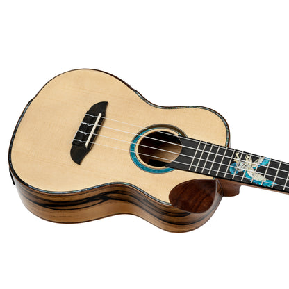 ORTEGA The Private Room Series Konzert Ukulele 4 String - Spruce / White Ebony Natural + Bag