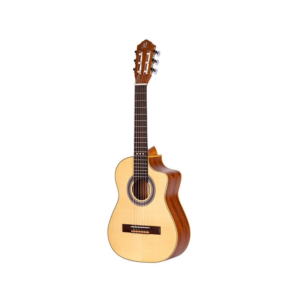 ORTEGA Requinto Series Pro 1/2 Acoustic Guitar 6-String - Natural + Gig Bag