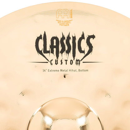 MEINL Cymbals Classics Custom Extreme Metal Cymbal Set - 14" Hihat, 18" Crash, 20" Ride