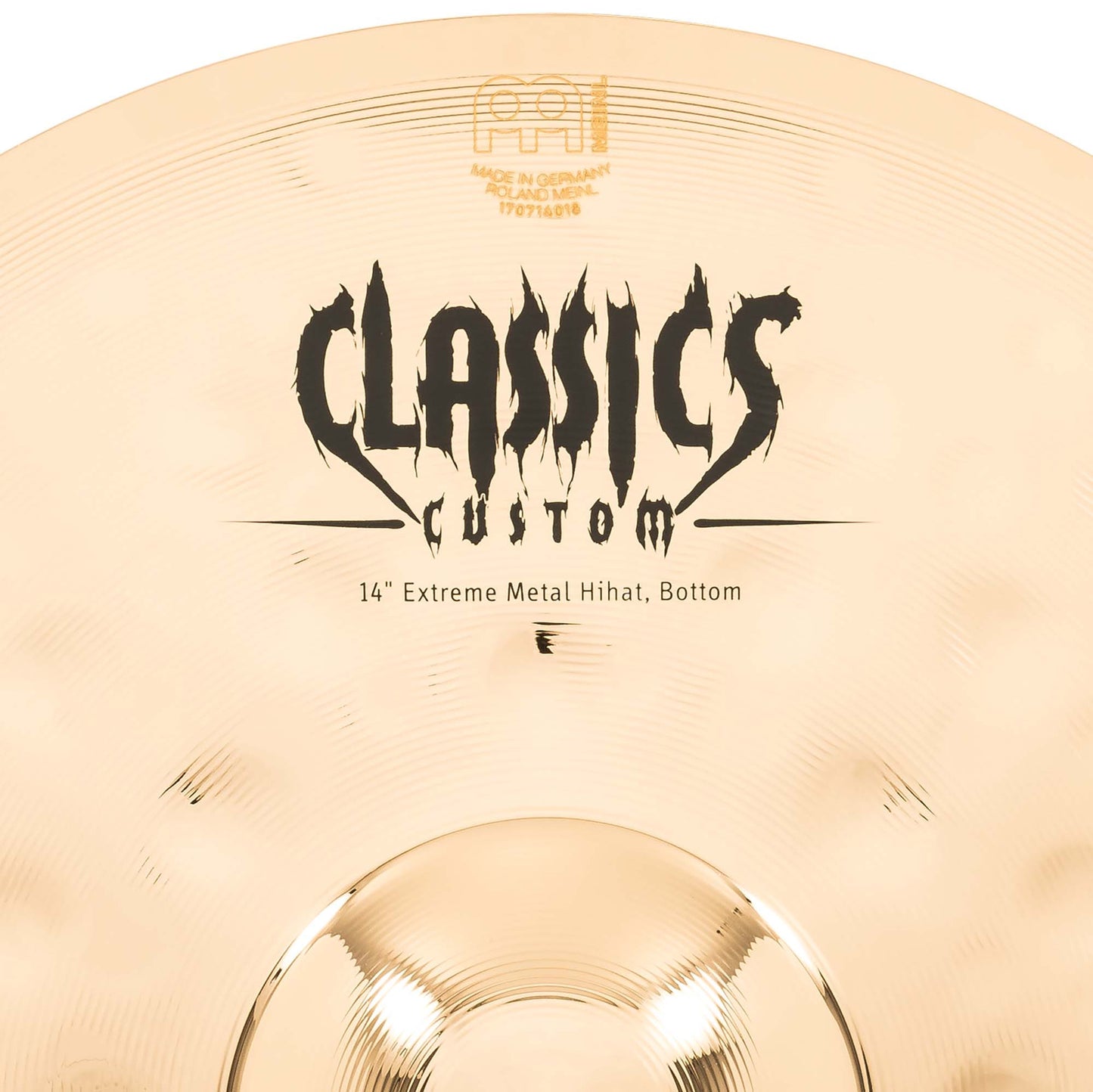 MEINL Cymbals Classics Custom Extreme Metal Cymbal Set - 14" Hihat, 18" Crash, 20" Ride