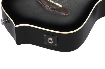IBANEZ Iceman Tenor Ukulele 4-String - Metallic Gray Sunburst + Gig Bag
