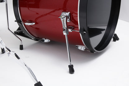 TAMA Imperialstar Drum Set 6 pcs - Burnt Red Mist/Chrome HW + MEINL Cymbals HCS Cymbal Kit/Stage Master Double-Braced Hardware Kit