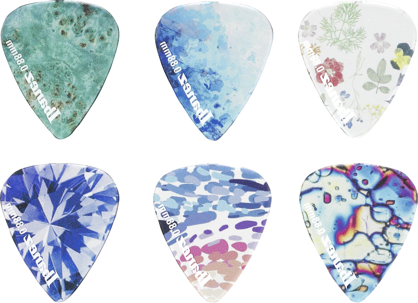 IBANEZ KALEIDO Series Picks - Copolyester Medium Heavy/ 6 pcs