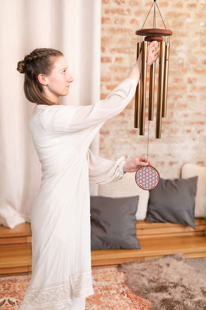 MEINL Sonic Energy Flower of Life Meditation Chime 36"/90 cm - 432 Hz - Bronze