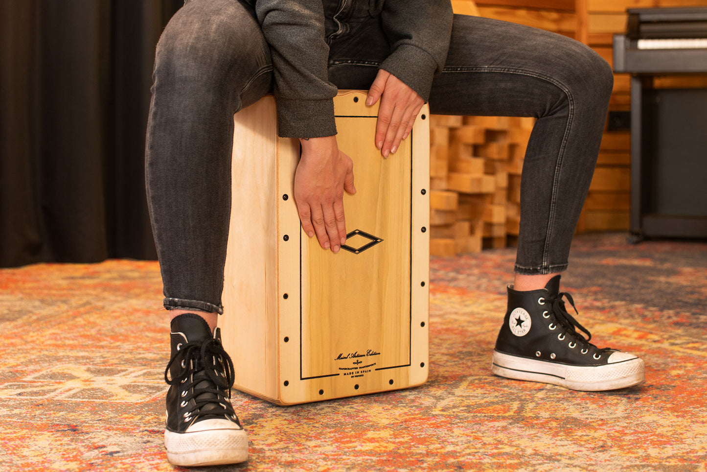 MEINL Percussion Artisan Edition Series String Cajon Bulería Line - Tulip