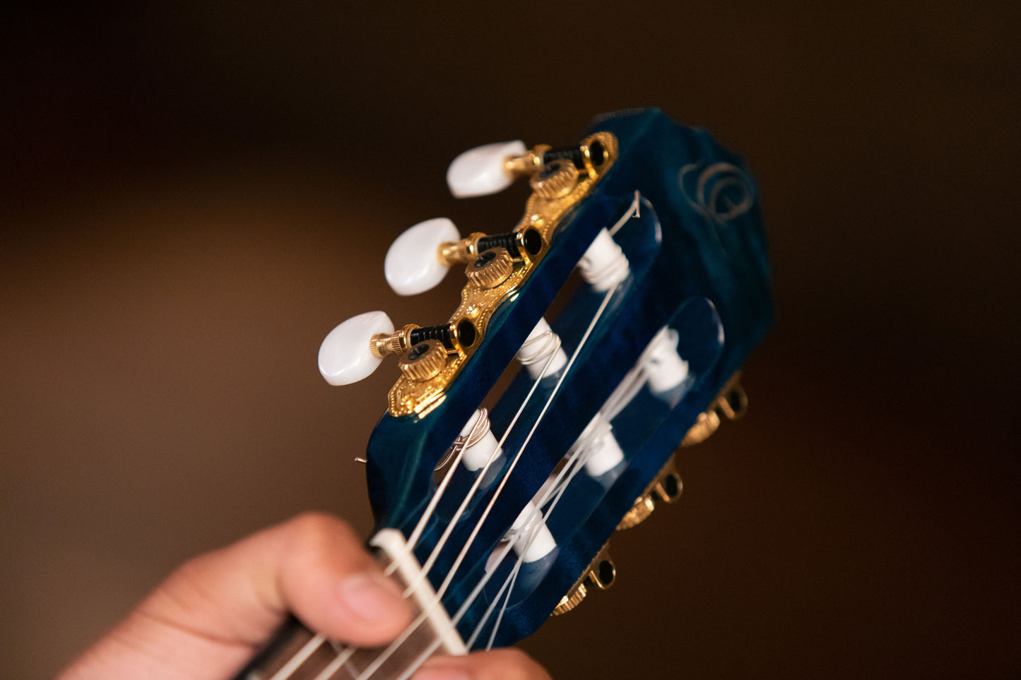 ORTEGA Mini Travel Series 1/8 Gitarre 6-String - Faded Blue + Gigbag