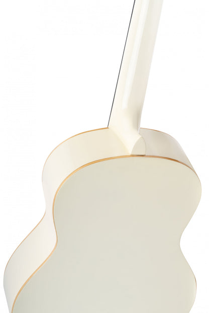 ORTEGA Family Series 4/4 Slim Neck Konzertgitarre 6 String - Weiß + Bag