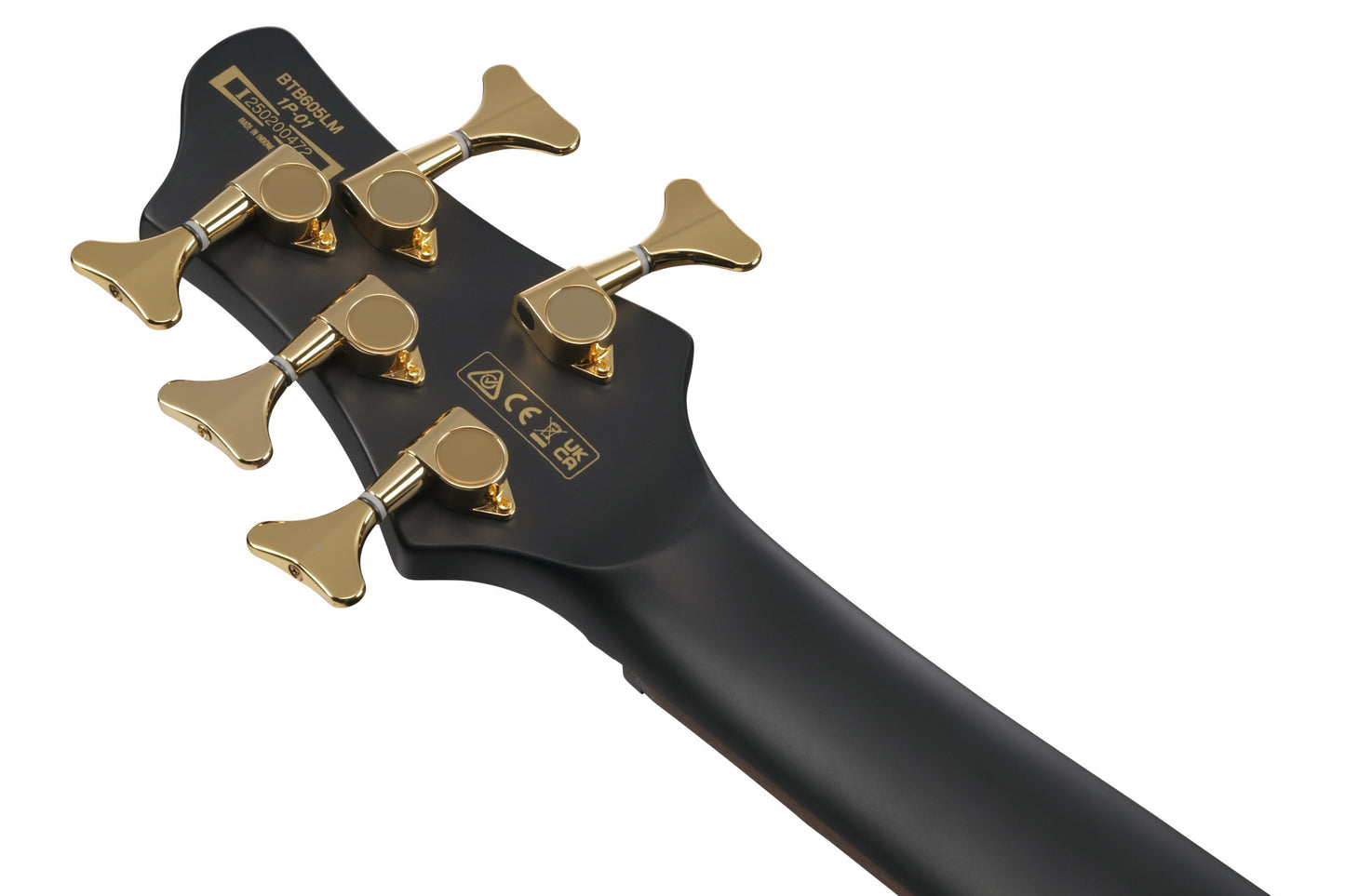IBANEZ Bass Workshop BTB E-Bass 5-String Multiscale - Black Flat Light-Angled