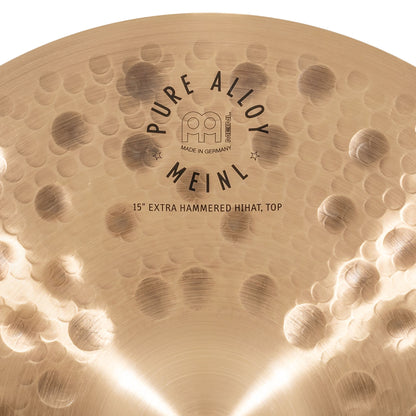 MEINL Cymbals Pure Alloy Extra Hammered Hihat - 15"