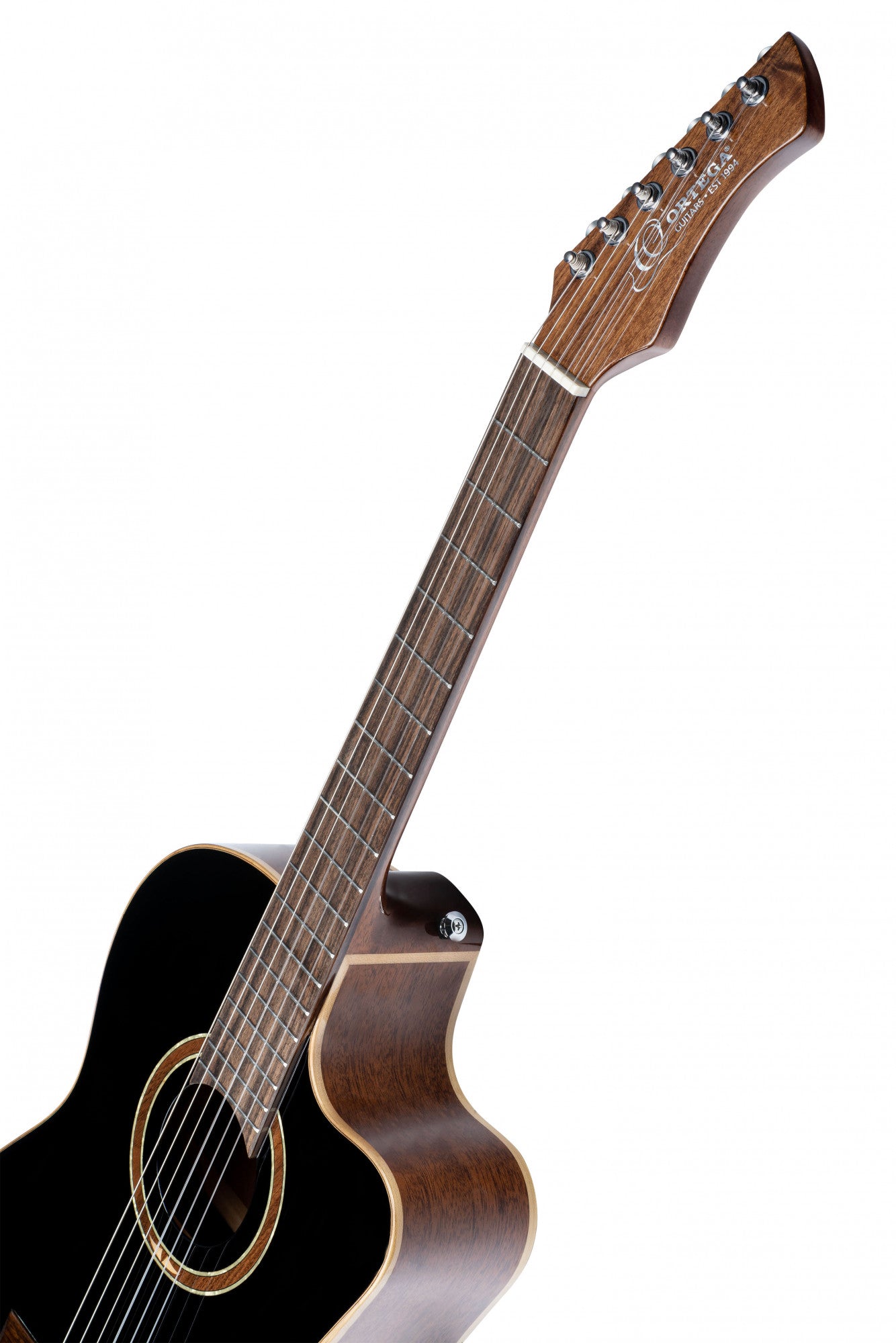 ORTEGA Performer Series 4/4 Classical Guitar 6-String - Black + Gig Bag