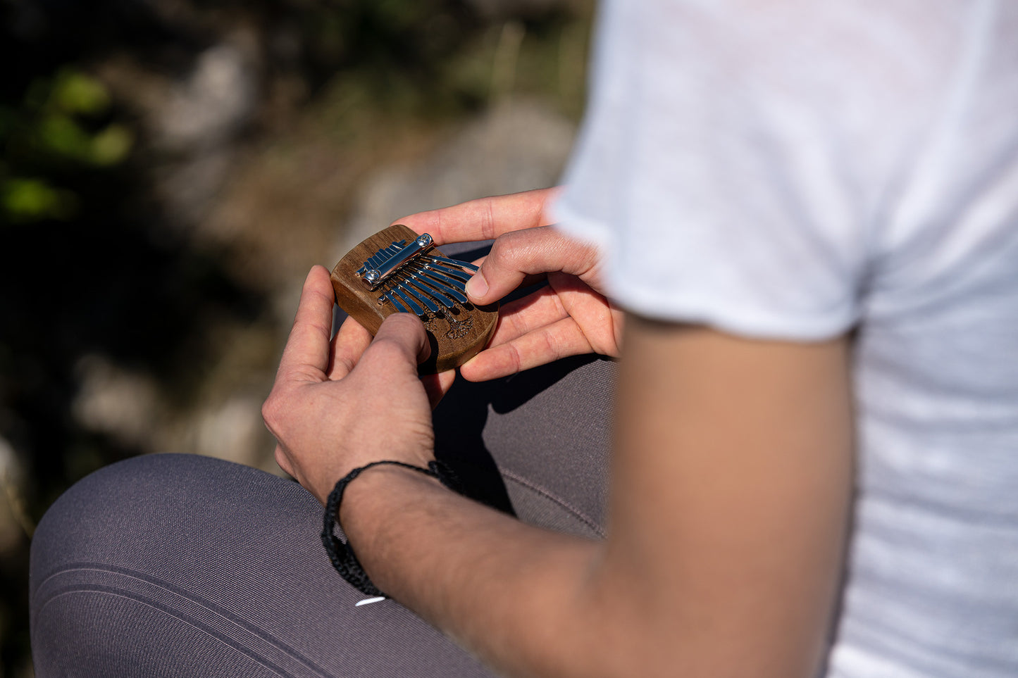 Meinl Sonic Energy Solid "Tree of Life" Mini Kalimba - 8 Töne / Schwarzes Walnussholz