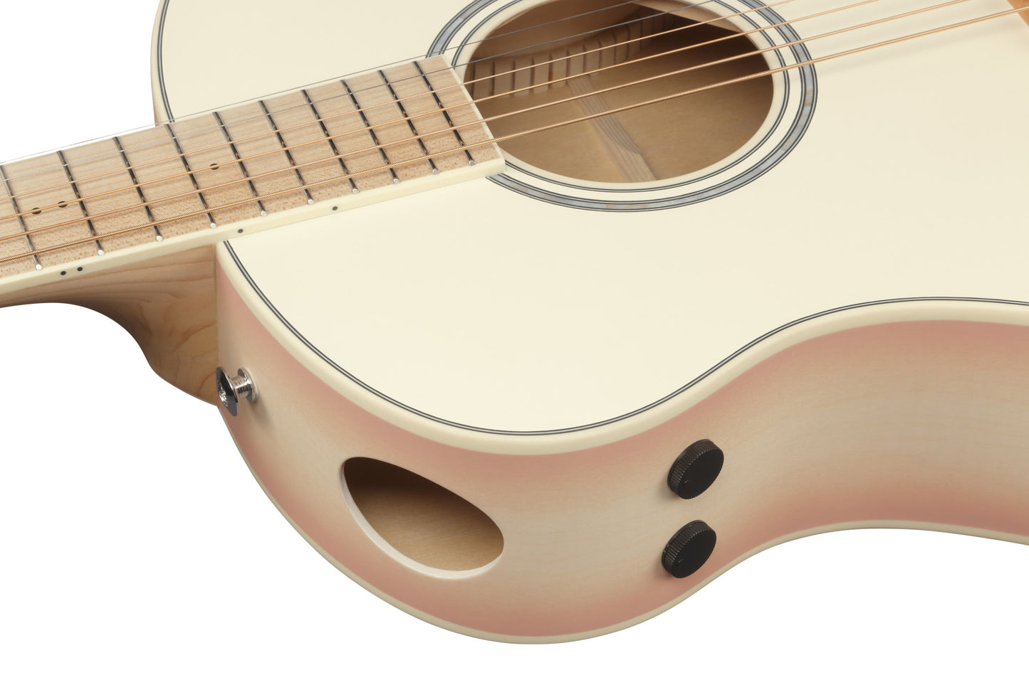 IBANEZ Advanced Acoustic AAM Akustikgitarre 6-String - Transparent Antique White Peach Fuzz Open Pore
