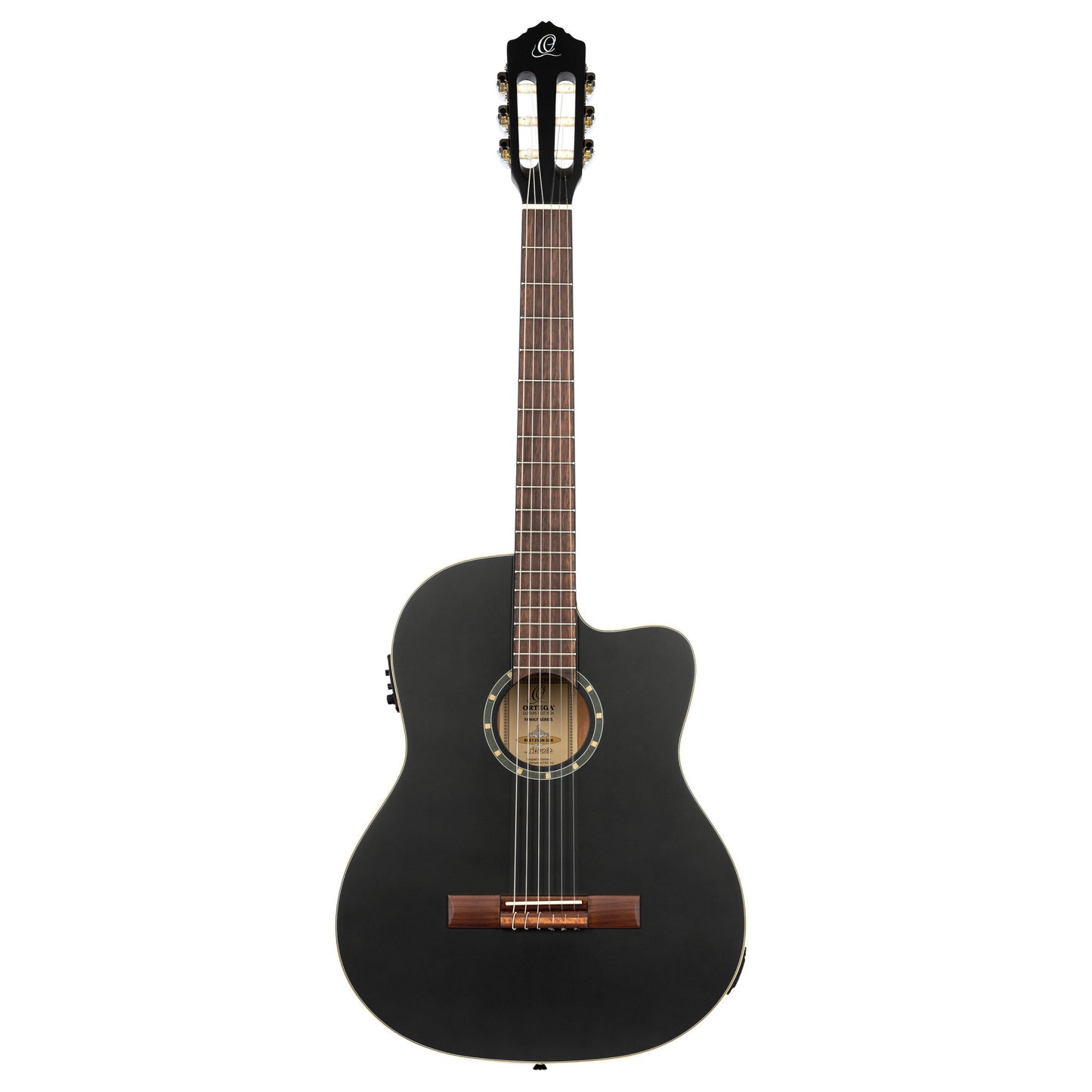 ORTEGA Family Series 4/4 Classical Slim Neck Guitar 6 String - Spruce / Mahogany Satin Black + Gig Bag
