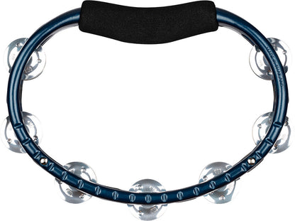 MEINL Percussion Traditional ABS Series Hand Held Molded ABS  Tambourine - Blue/Aluminum Jingles