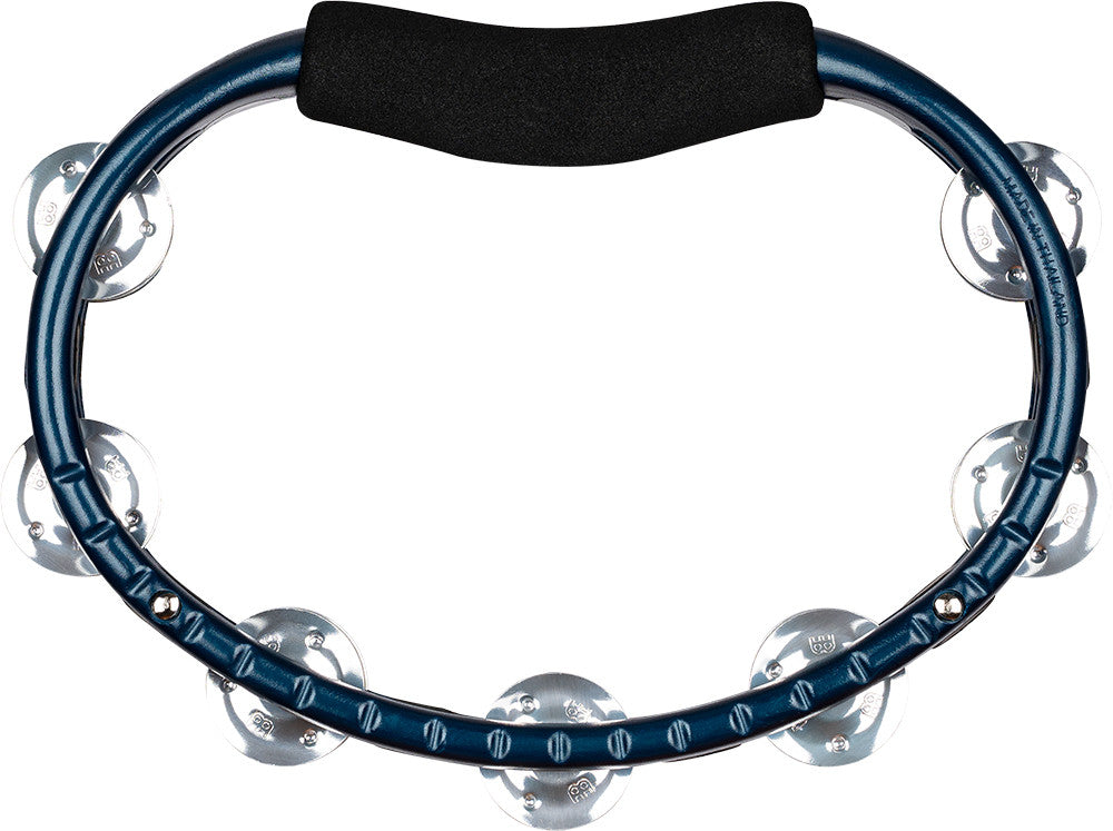 MEINL Percussion Traditional ABS Series Hand Held Molded ABS  Tambourine - Blue/Aluminum Jingles