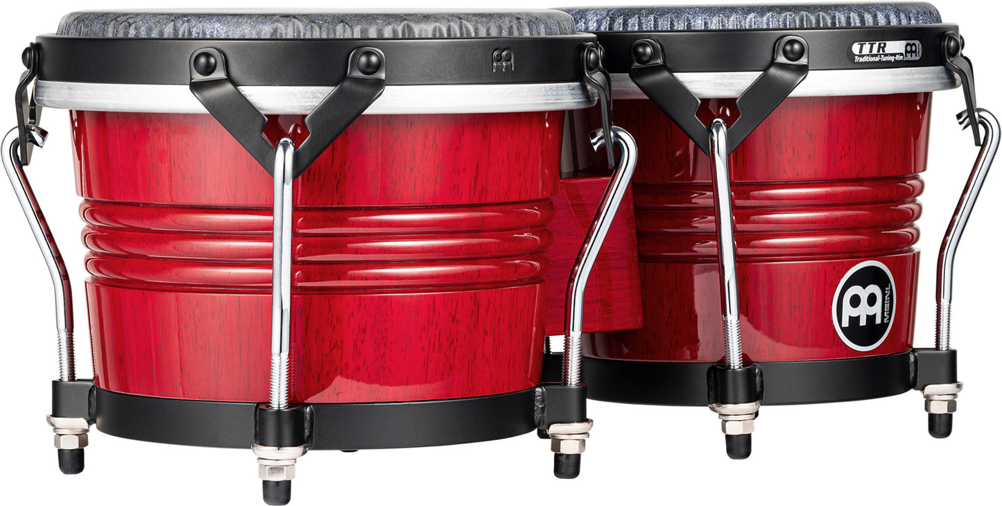 MEINL Percussion Marathon Traditional Bongo 6 3/4" Macho & 8" Hembra - Wine Red