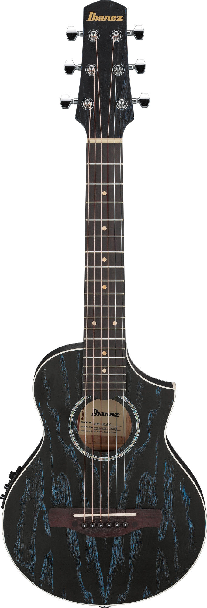IBANEZ EWP Piccolo Guitar 6-String - Galaxy Aqua Open Pore + Gig Bag