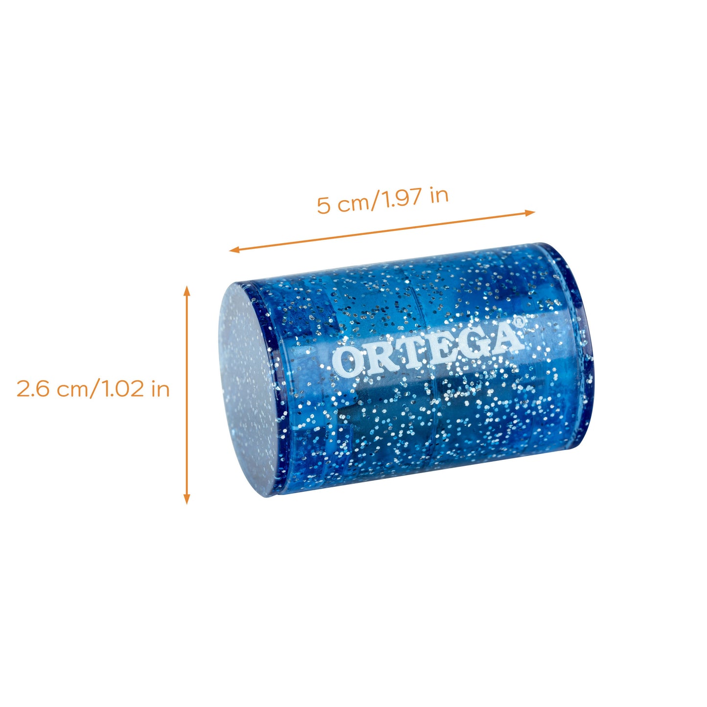 ORTEGA Sound Effect Serie Finger Shaker - Blue Sparkle