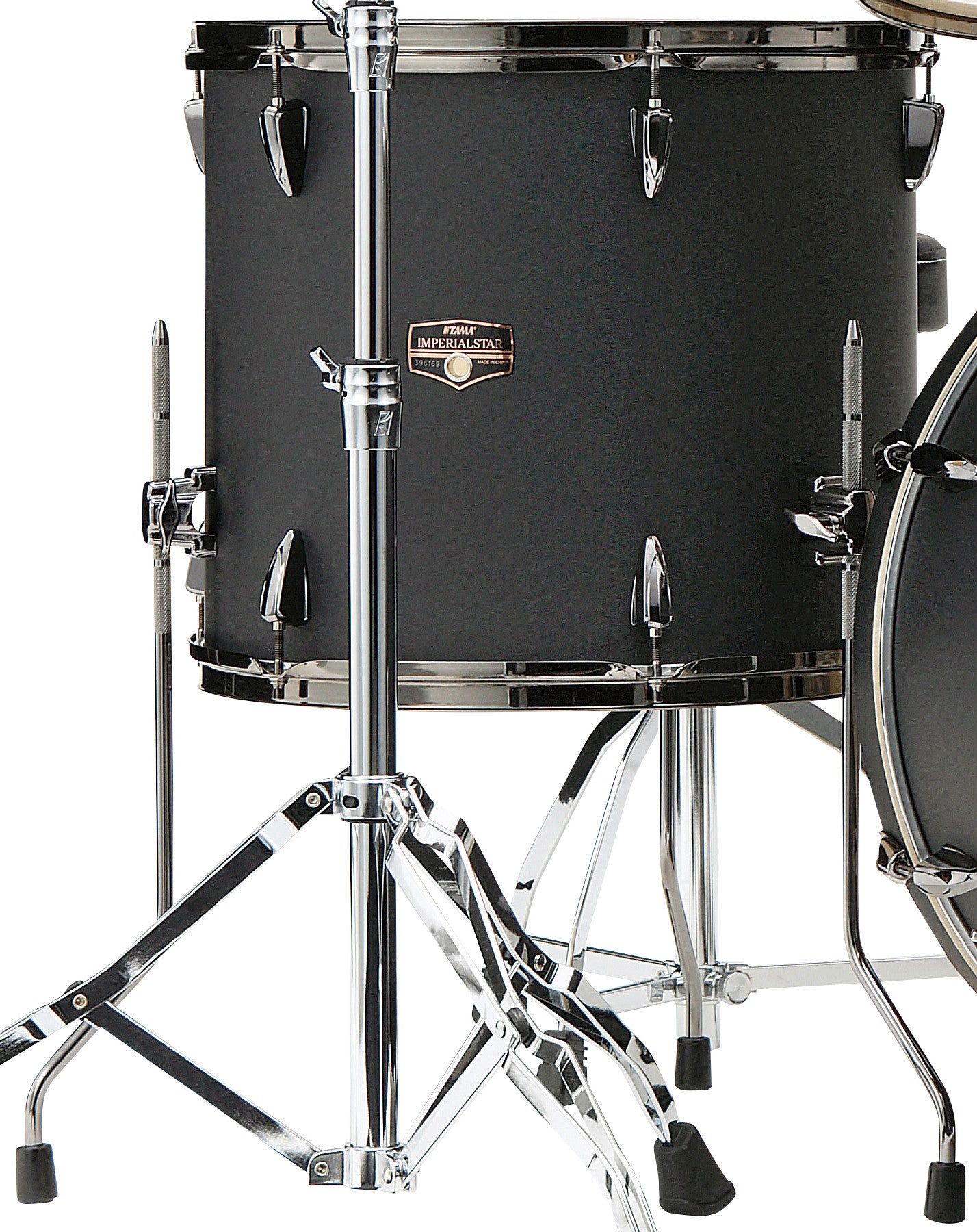 TAMA Imperialstar Floor Tom 16" x 14" - Blacked Out Black/Black Nickel HW