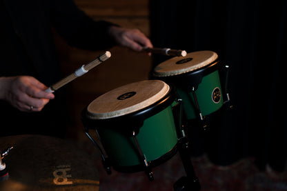 MEINL Percussion Journey Series Bongo 6 1/2" Macho & 7 1/2" Hembra - Forest Green