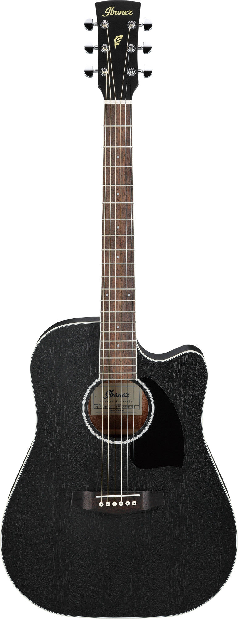 IBANEZ PF Performance Acoustic Guitar 6-String - Weathered Black Open Pore
