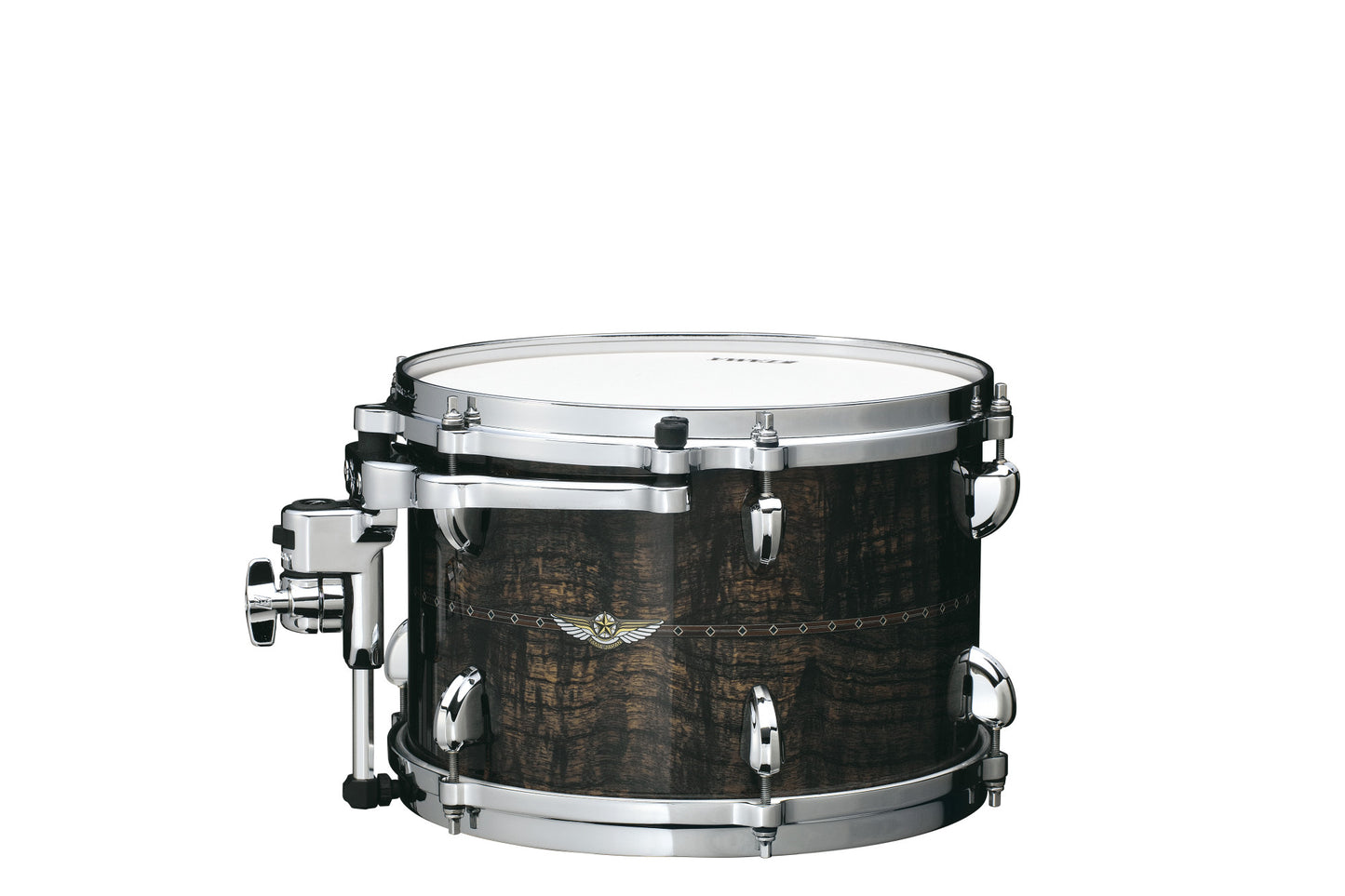 TAMA STAR Maple Rack Tom 10" x 7" - Gloss Natural Curly Maple/Chrom HW/mit Inlay (outside)