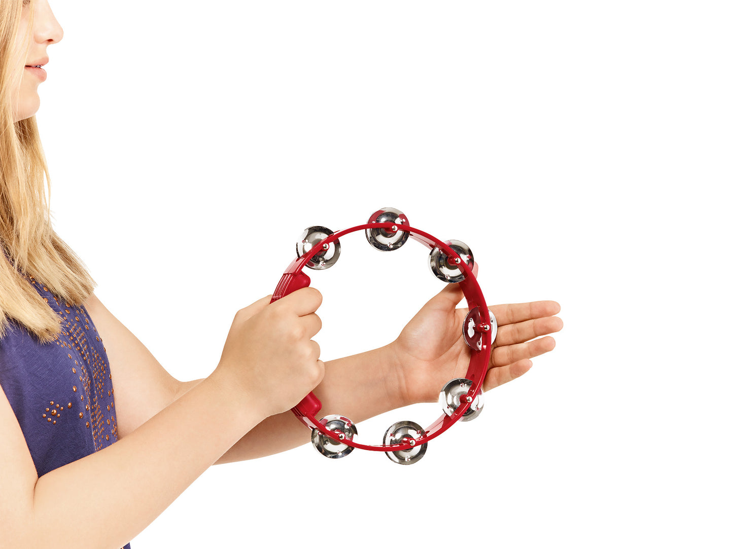 NINO Percussion Compact Molded ABS Tambourine - 8"