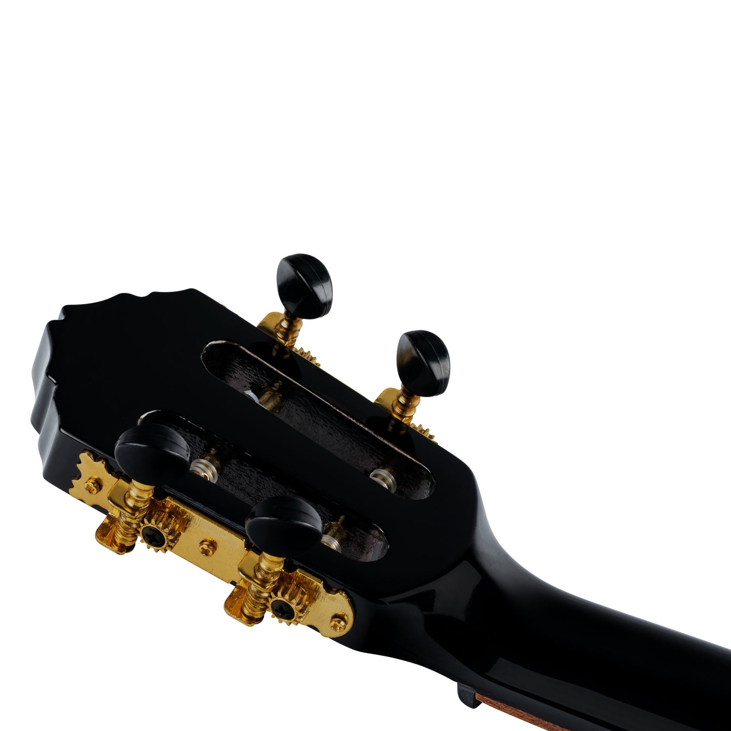 ORTEGA Onyx Serie Konzert Ukulele 4 String - Spruce / Mahogany Black + Bag