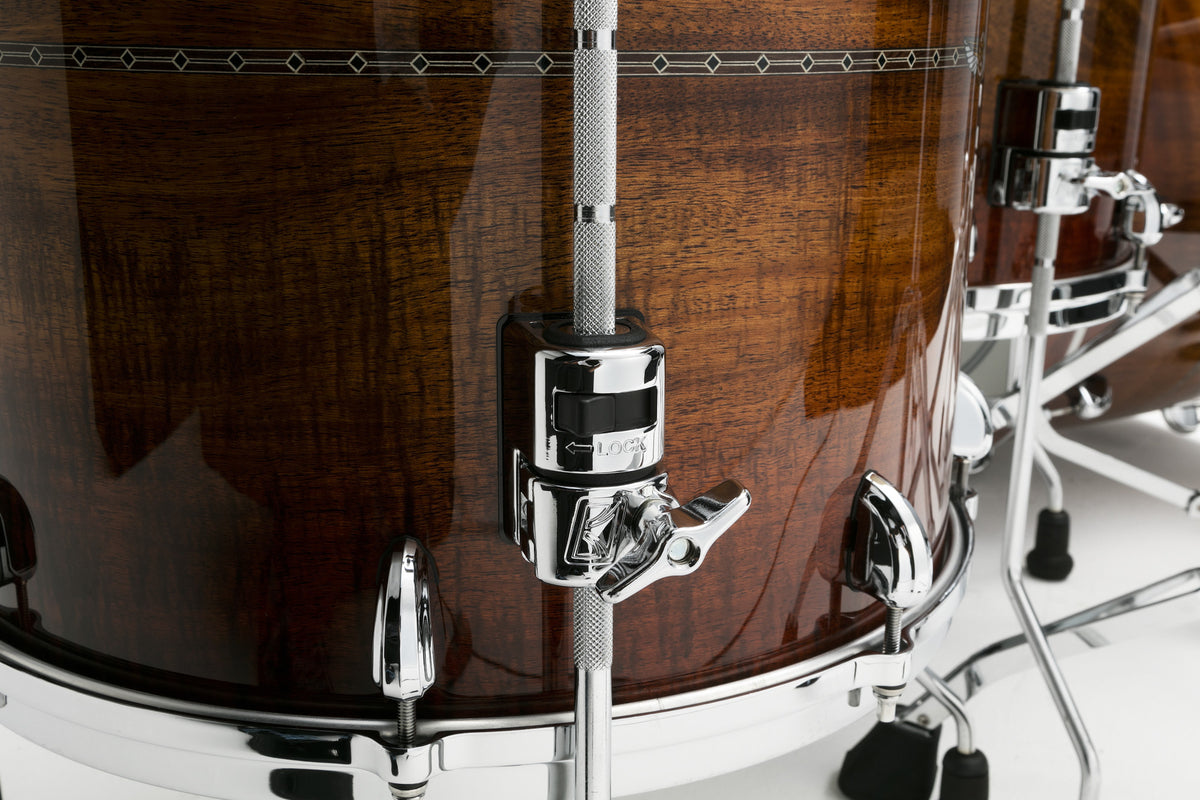 TAMA STAR Bubinga Floor Tom 14" x 14" - Sunset Australian Acacia Burst/Chrom HW/mit Inlay (outside)
