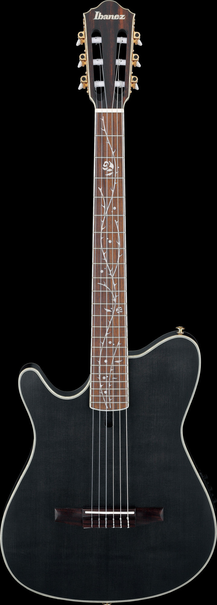 IBANEZ Tim Henson Signature Nylon String Guitar 6-String Lefty - Transparent Black Flat