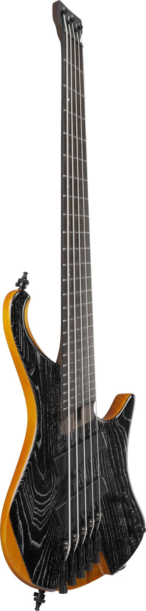 IBANEZ Bass Workshop EHB E-Bass 5-String Multi Scale - Silver Wave Black Low Gloss + Gigbag
