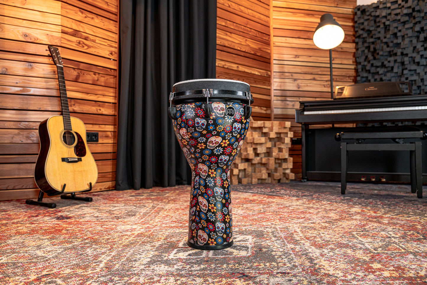 MEINL Percussion Jumbo Djembe 12" - Day Of The Dead