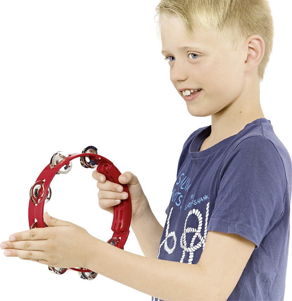 NINO Percussion Compact Molded ABS Tambourine - 8"