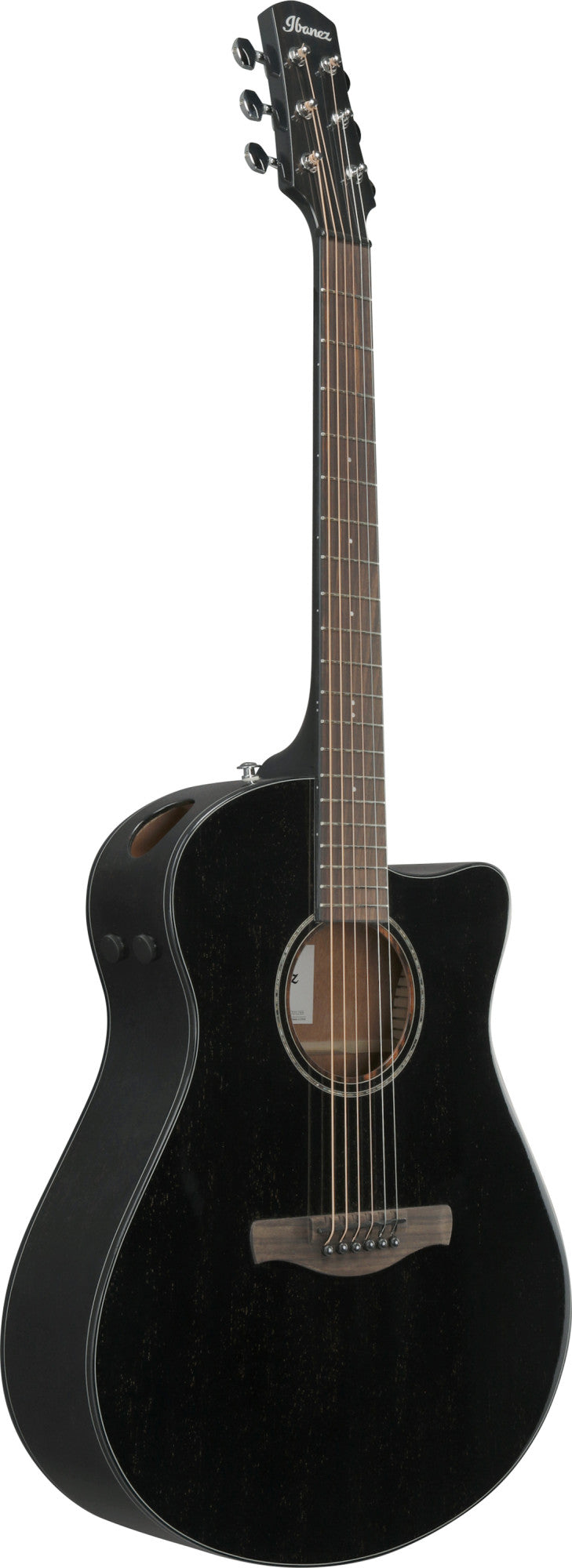 IBANEZ Advanced Acoustic AAM Akustikgitarre 6-String - Rustic Black High Gloss