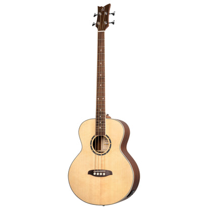 ORTEGA Deep Series 7 Medium Scale Acoustic Bass 4 String - Spruce / Mahogany Natural