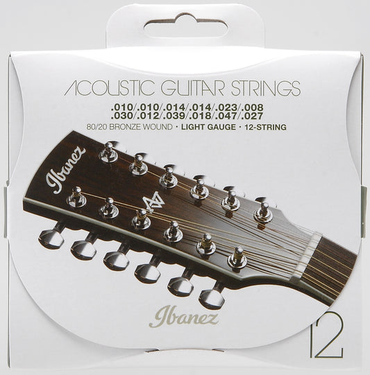 IBANEZ Saiten Set für 12 String Westerngitarre - Light Gauge