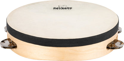 NINO Percussion Tamburin mit Kunststofffell - 8” einreihig