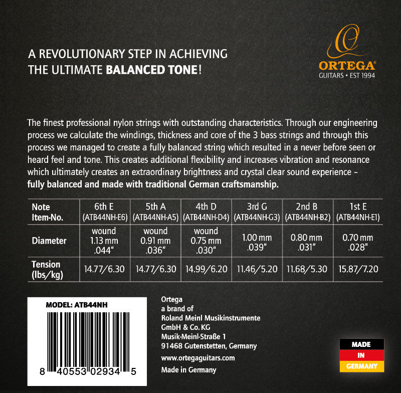 ORTEGA Atmosphere Balance Serie Nylon String Set - Hard Tension